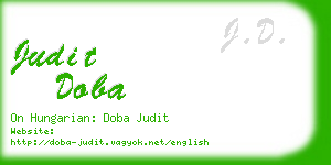 judit doba business card